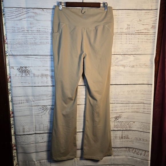 Baleaf Tan Crossover Flare Leggings With Pockets Women Size Xlarge - Picture 4 of 8